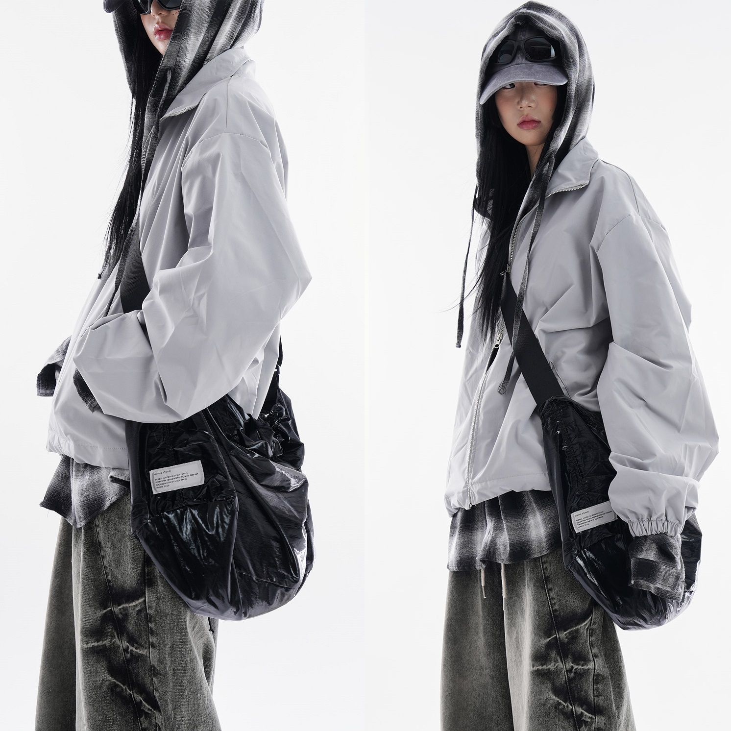 [韓国ファッション] スポットライト グロッシークロスバッグ3色 カジュアル おしゃれ スポーティ スタイリッシュ デートコーデ スポーティ カラフル 韓国ファッション