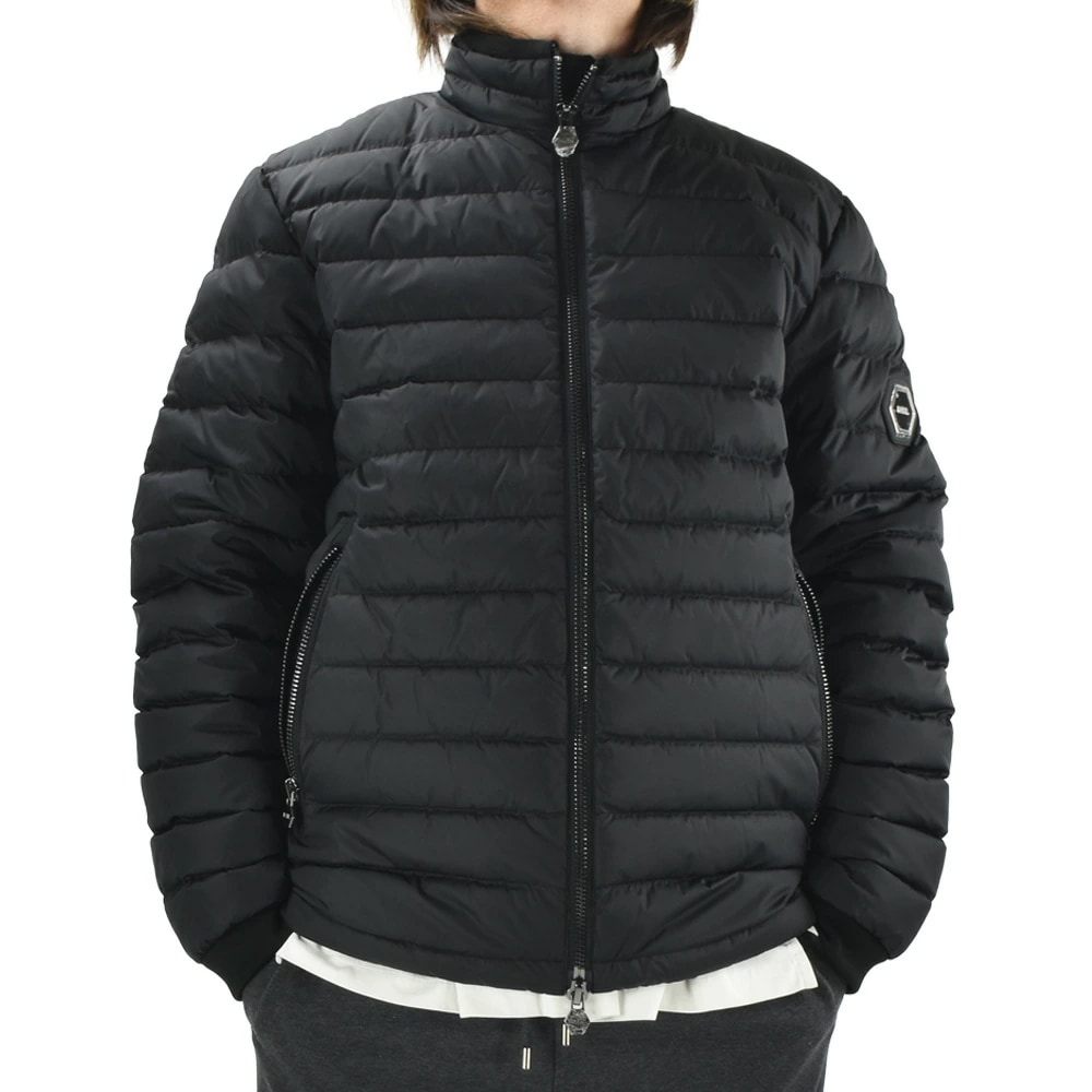 ボーラー ダウンジャケット メンズ ナイロンジャケット ブルゾン メタルロゴ ブラック 黒 BALR. LINCOLN REGULAR PUFFER JACKET【b13921002blk】
