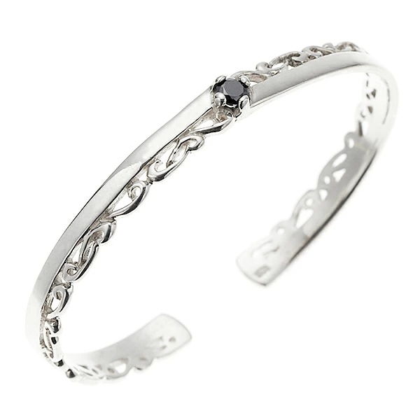 メンズバングル シルバー925 スターリングシルバー シルバーバングル ブレスレット アラベスク柄