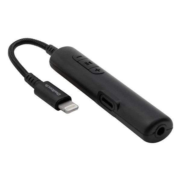 ハイレゾ対応 Lightning to ミニジャック変換ケーブル ブラック OWLCBLTF35LT01RBK