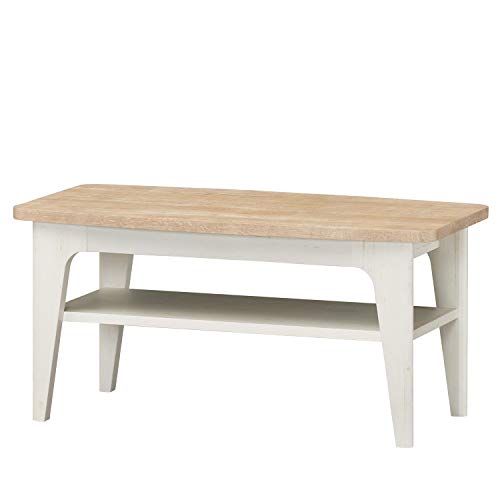 色：ホワイト ナチュラルブラウン 白井産業 ローテーブル エリソンナチュラル 幅80 高さ38.1