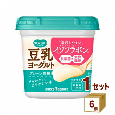 ソイビオ 豆乳ヨーグルト プレーン無糖 400g 6個 ポッ...のサムネイル