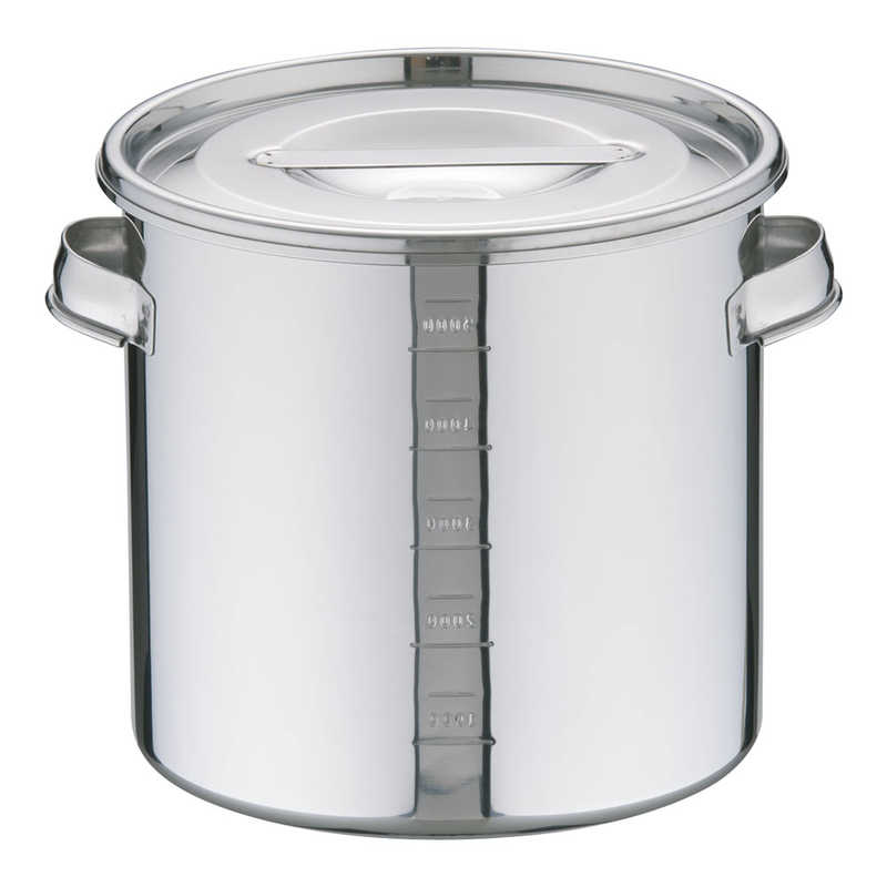 三宝産業　UK18-8目盛付 キッチンポット 20cm AKTA813　AKTA813