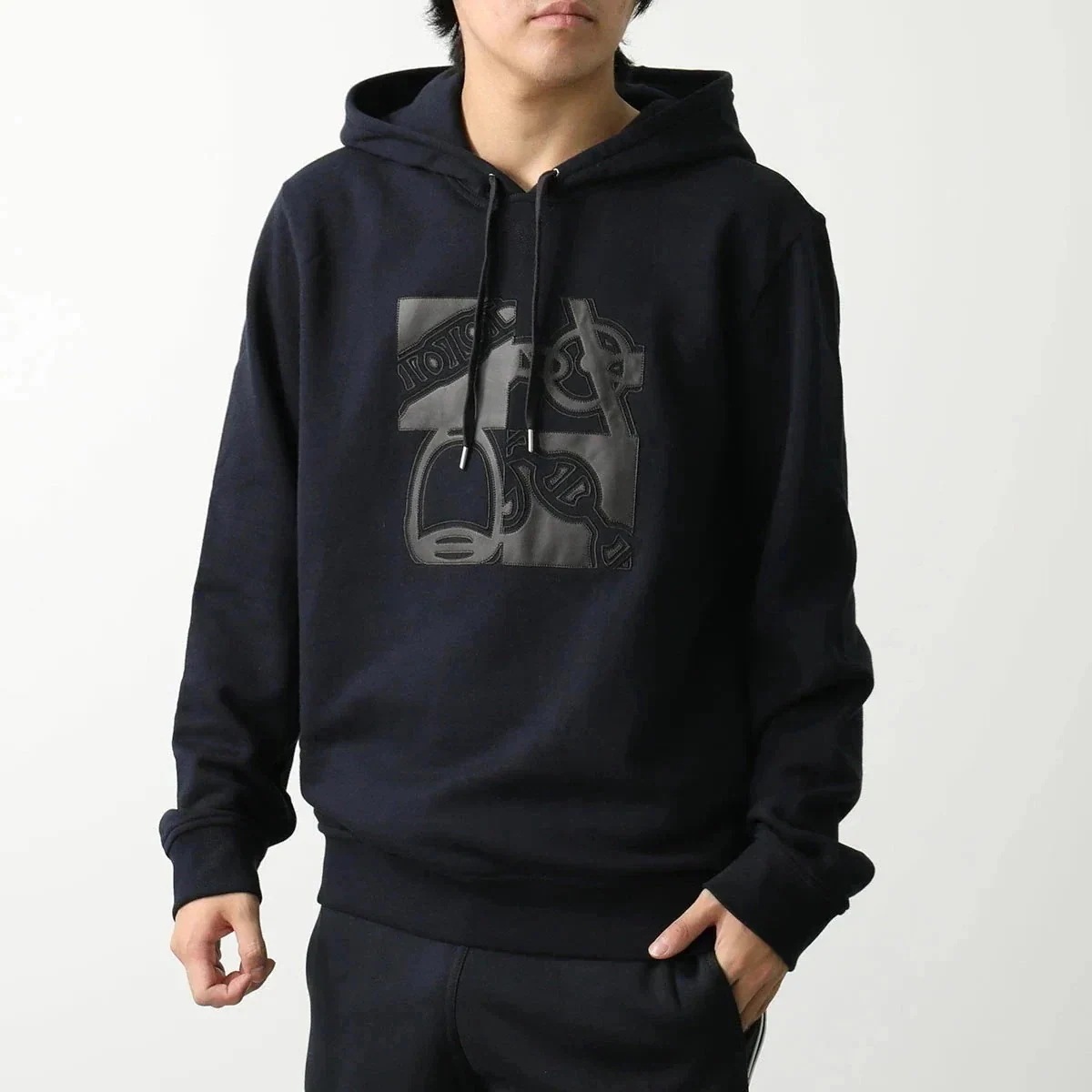 HERMES エルメス パーカー Metallerie au Carre メタリー オー カレ H467820HA メンズ スウェット フーディー プルオーバー