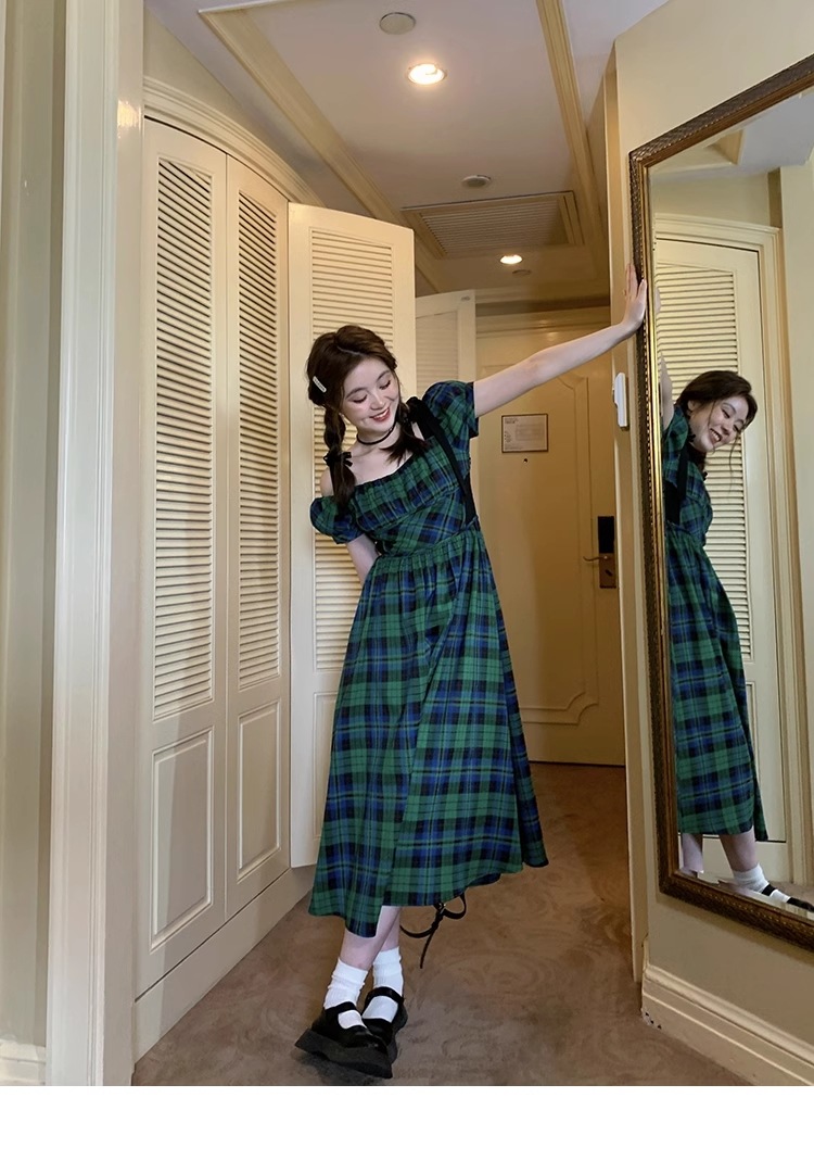 カレッジ風 ワンピース 大きいサイズ ウエスト 個性的 ワンピース ロング 袖あり 半袖 スクエアネック 襟なし かわいい 大人可愛い シンプル カジュアル 大人 上品 おしゃれ お洒落 ラブリー 9,504円