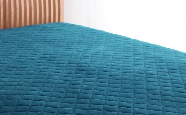 20色から選べる！お買い得同色2枚セット！ザブザブ洗えて気持ちいい！コットンタオルのパッド/シーツ [パッド一体型ボックスシーツのみ] キング ブルーグリーン 10,207円