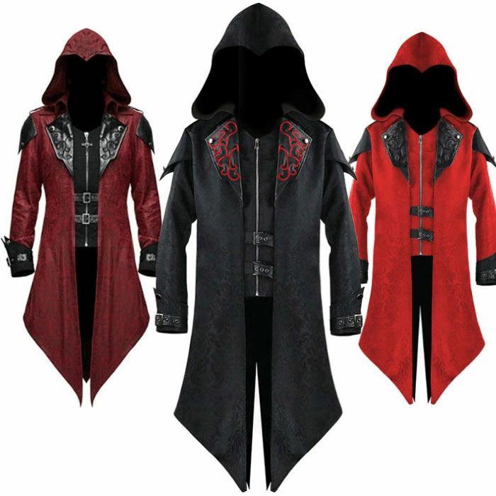 新作ハロウィングッズ ハロウイン衣装 メンズ ジャケット コスプレ フード付き 舞台衣装 礼服 ハロウィン コスプレ衣装 コスチューム スーツジャケット ジャカード ゴシック パンク 吸 2枚購入で3