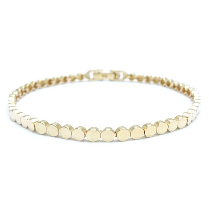 ブレスレット 17.5cm 6.6グラム K18YG イエローゴールド/129049【中古】