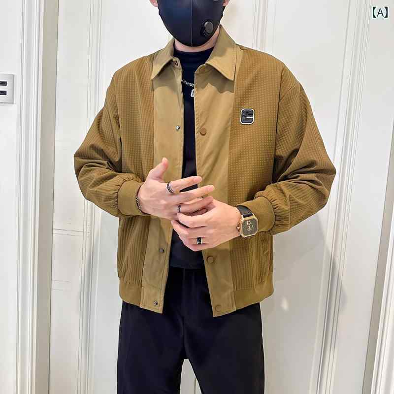 アウター メンズ カジュアル おしゃれ トレンディ ジャケット 秋 カジュアル トップス 春秋 ブラック ジャケット