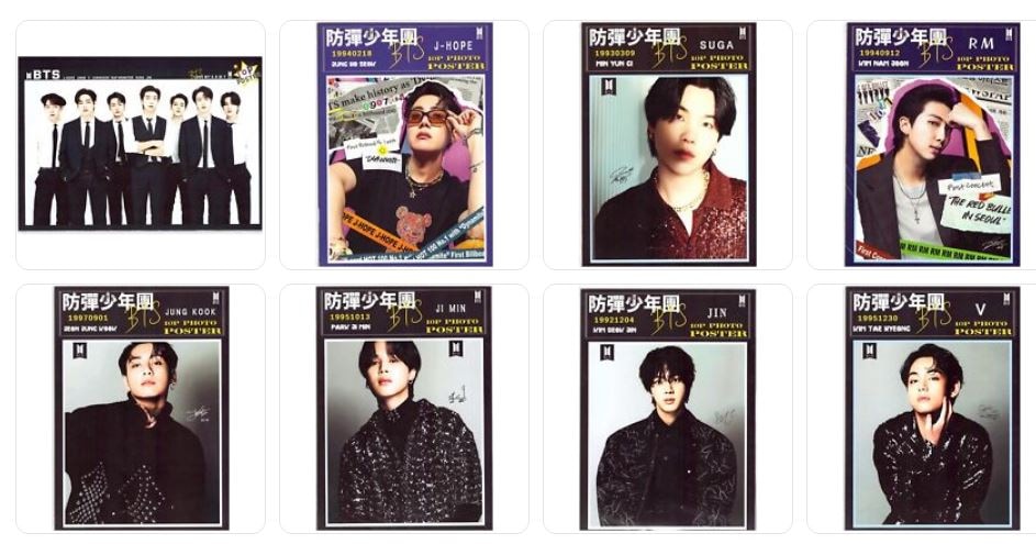 [8個] BTS [バンタン]ポスター 10枚セット [Ａ４サイズ] B-202301