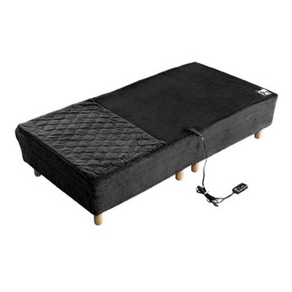 ボックス電気毛布 シングル/縦200×横100×マチ30cm/ブラック BEB-100S-BK 9,928円