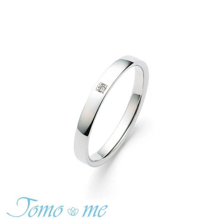 Tomo me トモミ リング aozora あおぞら 結婚指輪 モダンプラチナコレクション 鍛造製法 TM-30 シルバー ダイヤモンド 指輪 ストレート 平打ち 鏡面