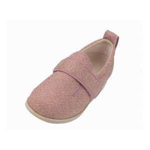 介護靴 施設・院内用 ダブルマジック２雅 9E(ワイドサイズ) 7022 片足 徳武産業 あゆみシリーズ ／S (21.021.5cm) ピンク 左足