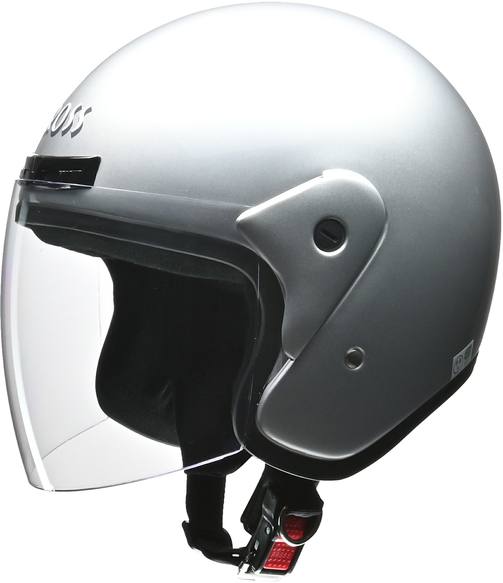 リード工業 (LEAD) バイク用 ジェット ヘルメット STRAX CR-720 シルバー フリーサイズ (57-60cm未満)
