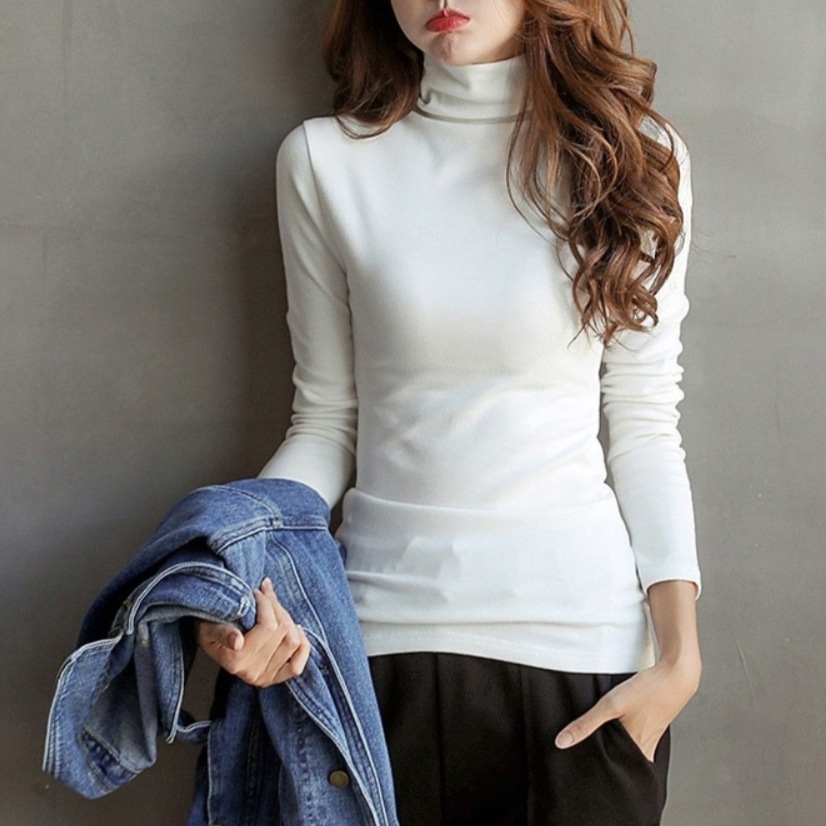 トップス カットソー 袖あり 長袖 ハイネック タートルネック スリム タイト ストレート 薄手 かわいい 大人可愛い きれいめ シンプル 大人 上品 おしゃれ お洒落 大人可愛い 大人女子 こなれ感