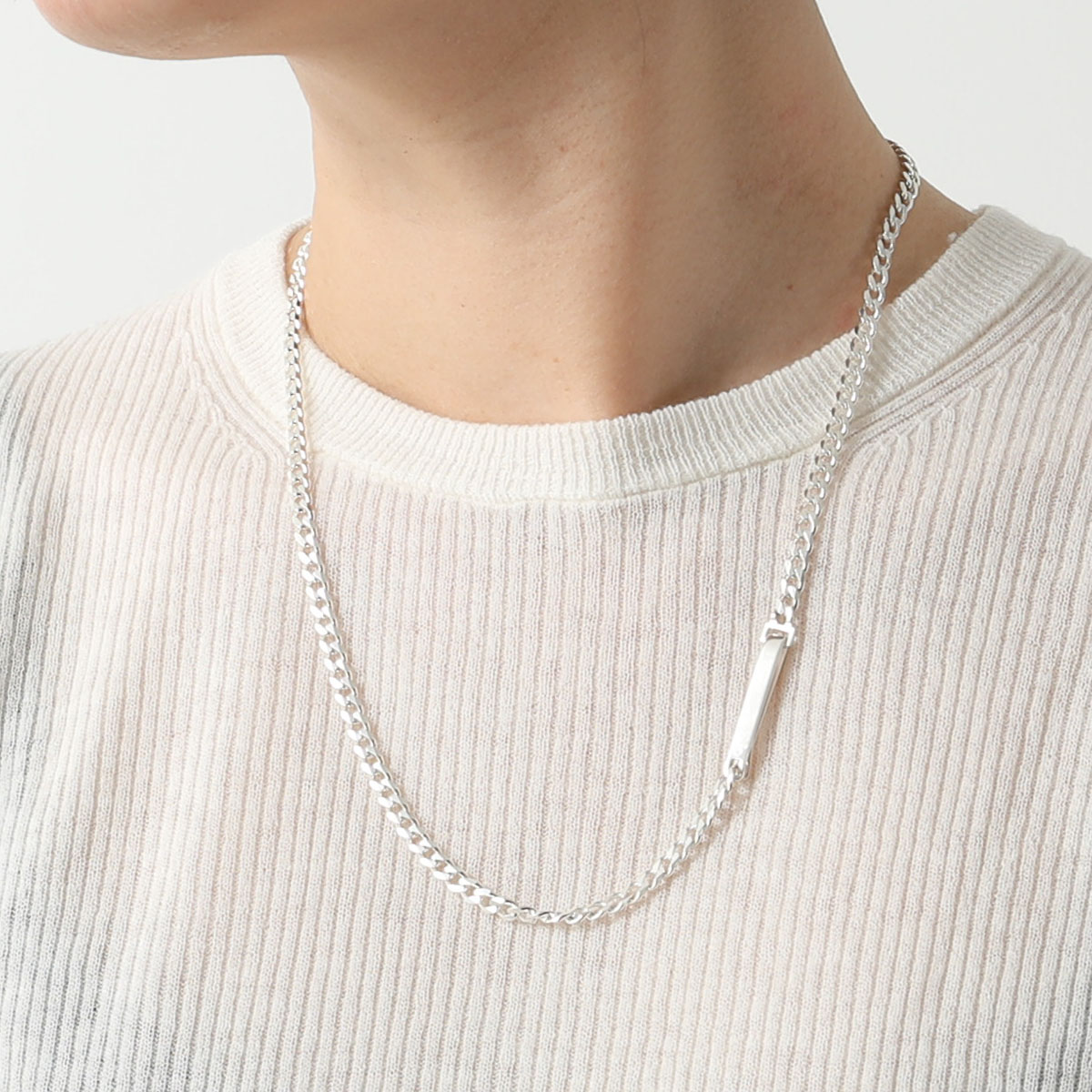 Saskia Diez サスキアディッツ ネックレス GRAND IDENTITY NECKLACE NARROW レディース チェーン アクセサリー シルバー925 SILVER