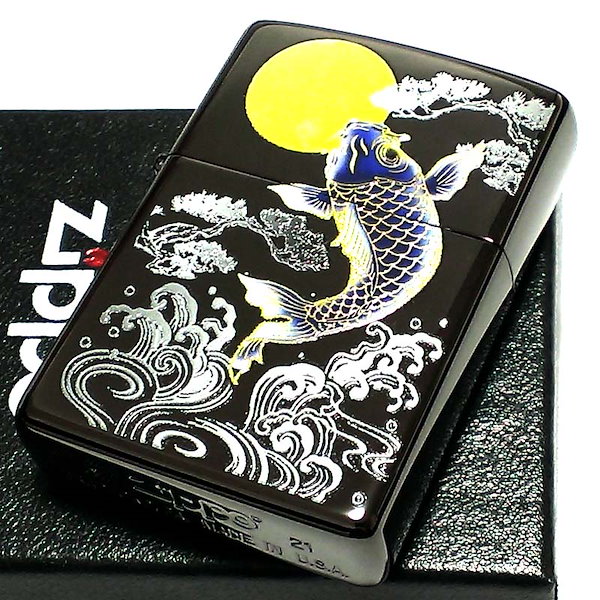 Qoo10] ジッポー ZIPPO 和柄 ライター 鯉 フルカラ