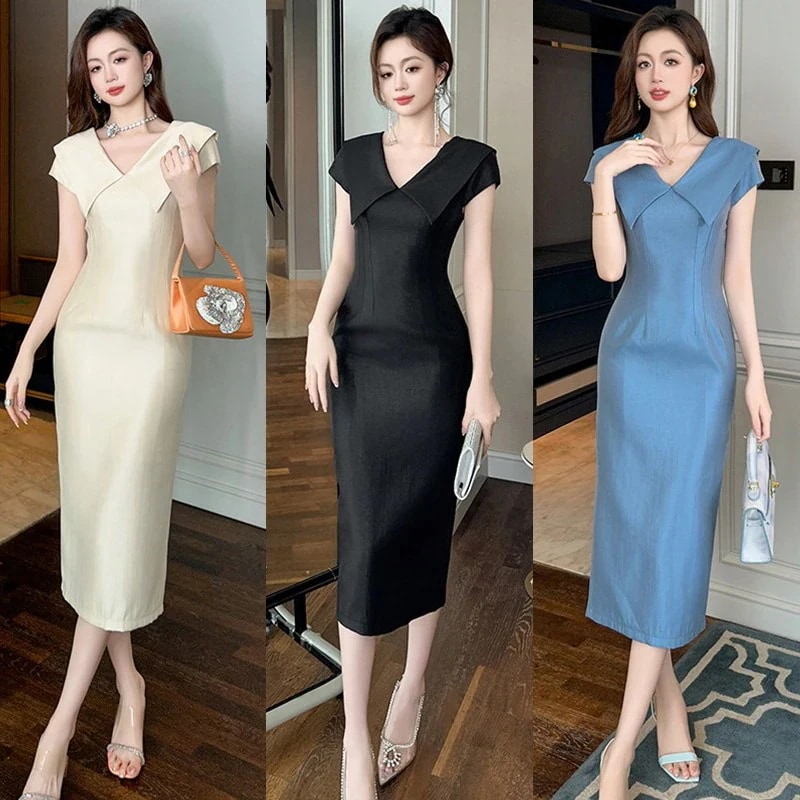 Hot!!!2024夏新品 スリム パーティードレス ドレス パーティー キャバ 大人 同窓会 披露宴 卒業式 結婚式 演奏会 ウェディング 二次会 メガ割