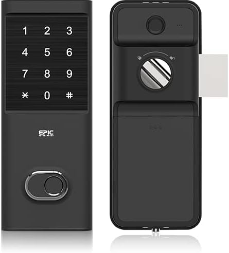 エピック Flassa 5D 最新スマートロック 交通系ICカード おサイフケータイ 暗証番号ごまかし機能 暗証番号/アプリ/指紋/FeliCa(R)/MIFARE(R)/スマホNFC/リモコン(別売