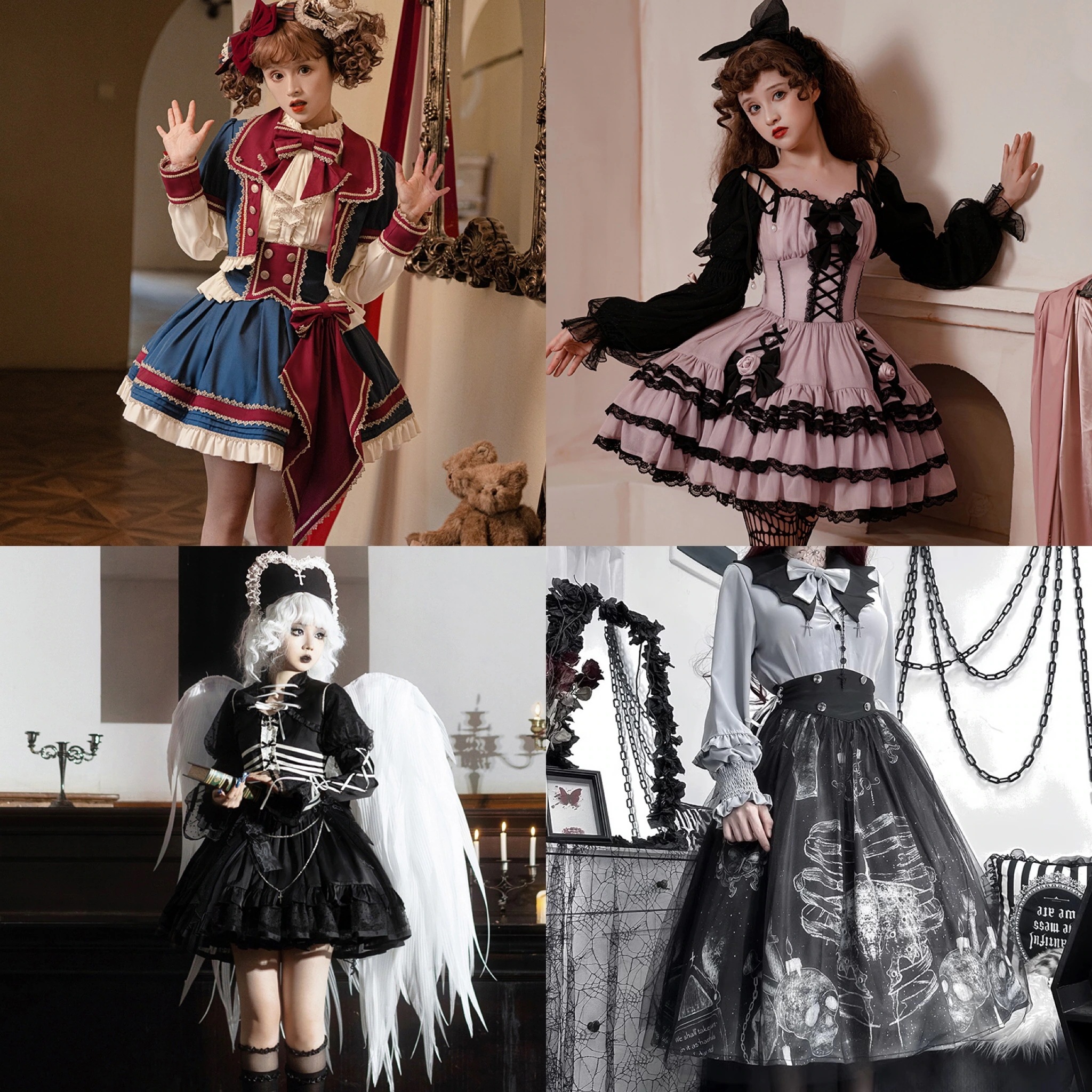 正規品デザイン正規品福利厚生は倉庫に限ります! Lolitaロリータワンピースセット