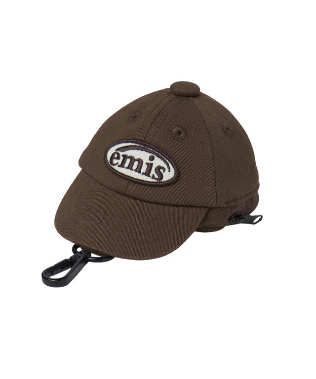 BALL CAP POUCH KEYRING(BROWN)