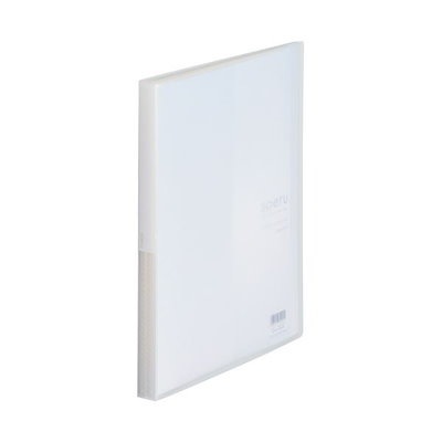 (まとめ）リヒトラブ soeru クリヤーブックA4タテ 10ポケット 背幅8mm アイスブルー N-8100-14 1冊〔×50セット〕 まとめ）リヒトラブ soeru クリヤーブック A4タテ 40ポケット 背幅20mm