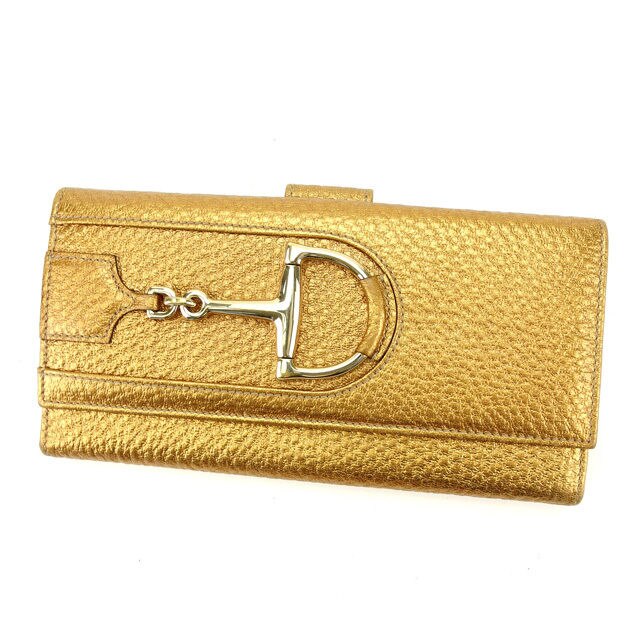 長財布 Wホック ハスラービット ゴールド 中古