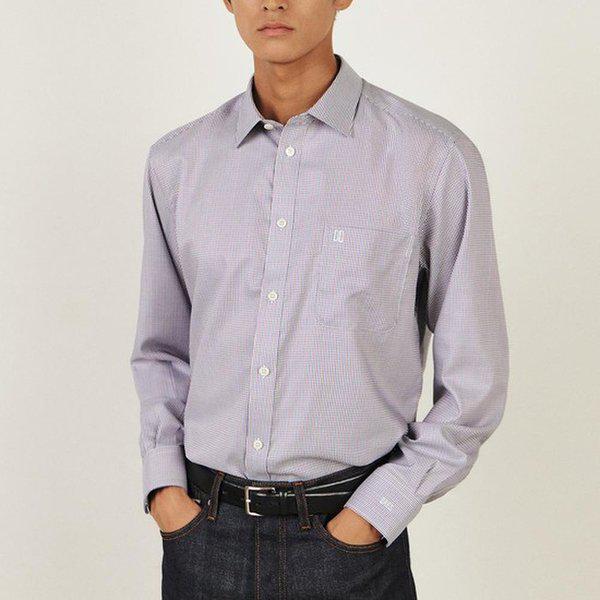 混紡千鳥格子柄シャツ レギュラーフィット__DLA1SHDL122R1