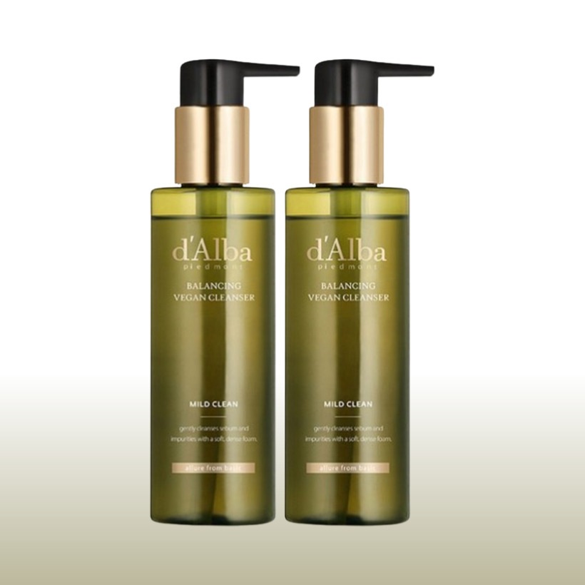 [1+1 ヴィーガ ンジェルクレンザー 韓国人気] マイルドスキンバランシング ヴィーガンクレンザー 200ml x2本 / 植物性ヴィーガンクレンザー 敏感肌 保湿 クレンジングジェル