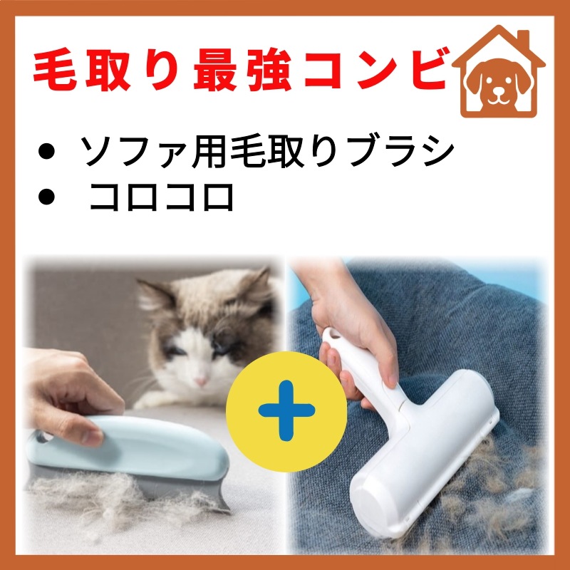 【これで解決】韓国,ペット用品,猫の毛クリーナー2点セット絡まった毛＋細かいホコリも逃さない