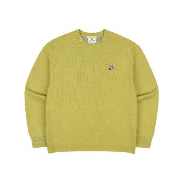長袖Tシャツ CQK KPFC-KN90040YE CRS ミニワッペンスウェット 9004 イエロー