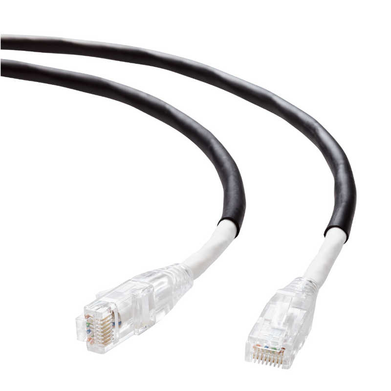 エレコム　ELECOM　LANケーブル CAT6A 80m 屋外用 PoE＋＋ 対応 高速 10Gbps ストレート 耐候性 雨・日光に強い RoHS指令準拠 ブラック 　LD-GPAOS/BK80