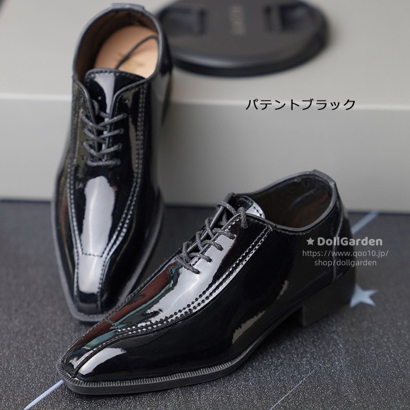 ドール靴 BJD 75cm ブラック ブラウン ホワイト ドールシューズ ID75球体関節人形用お靴 革靴