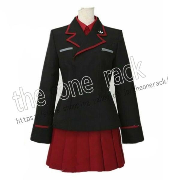 [数量限定]ガールズパンツァー 風 黒森峰女学園制服 西住 まほ 逸見 エリカ 赤星 小梅 コスプレ衣装コスチューム 演出服 変装 仮装 ハロウィン イベント