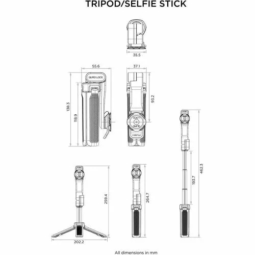 Quad Lock 三脚付き自撮り棒(セルフィースティック) QLM-TPS