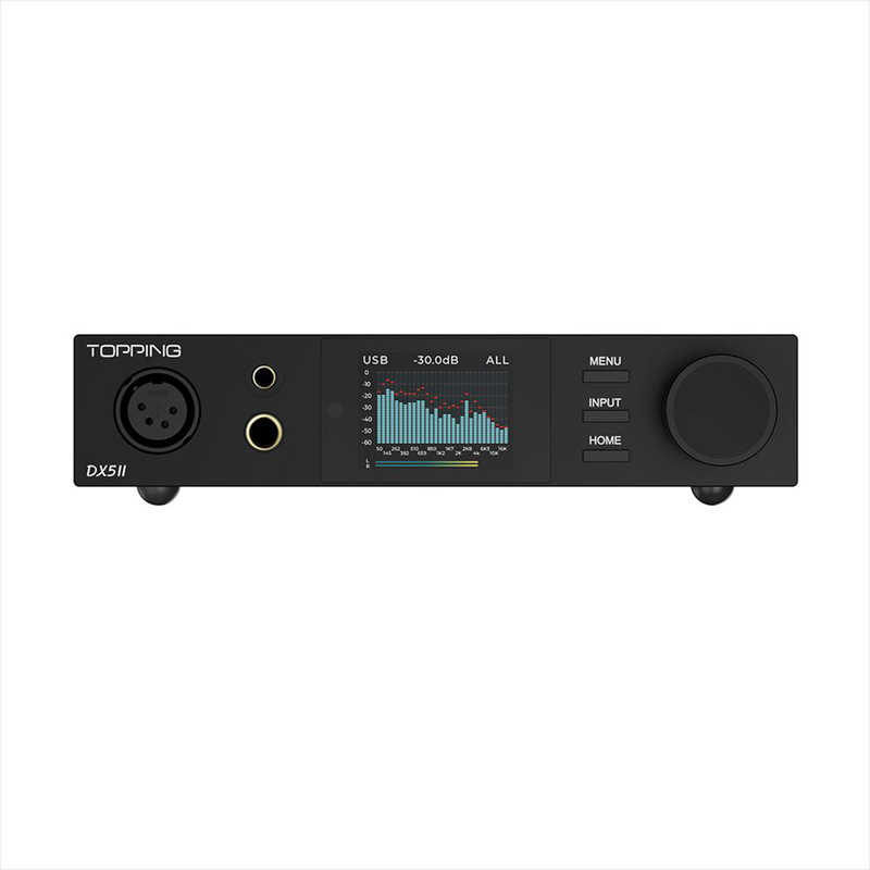 TOPPING　フルバランスデスクトップDAC ＆ ヘッドホンアンプ DX5 II Black ブラック　DX52BLACK