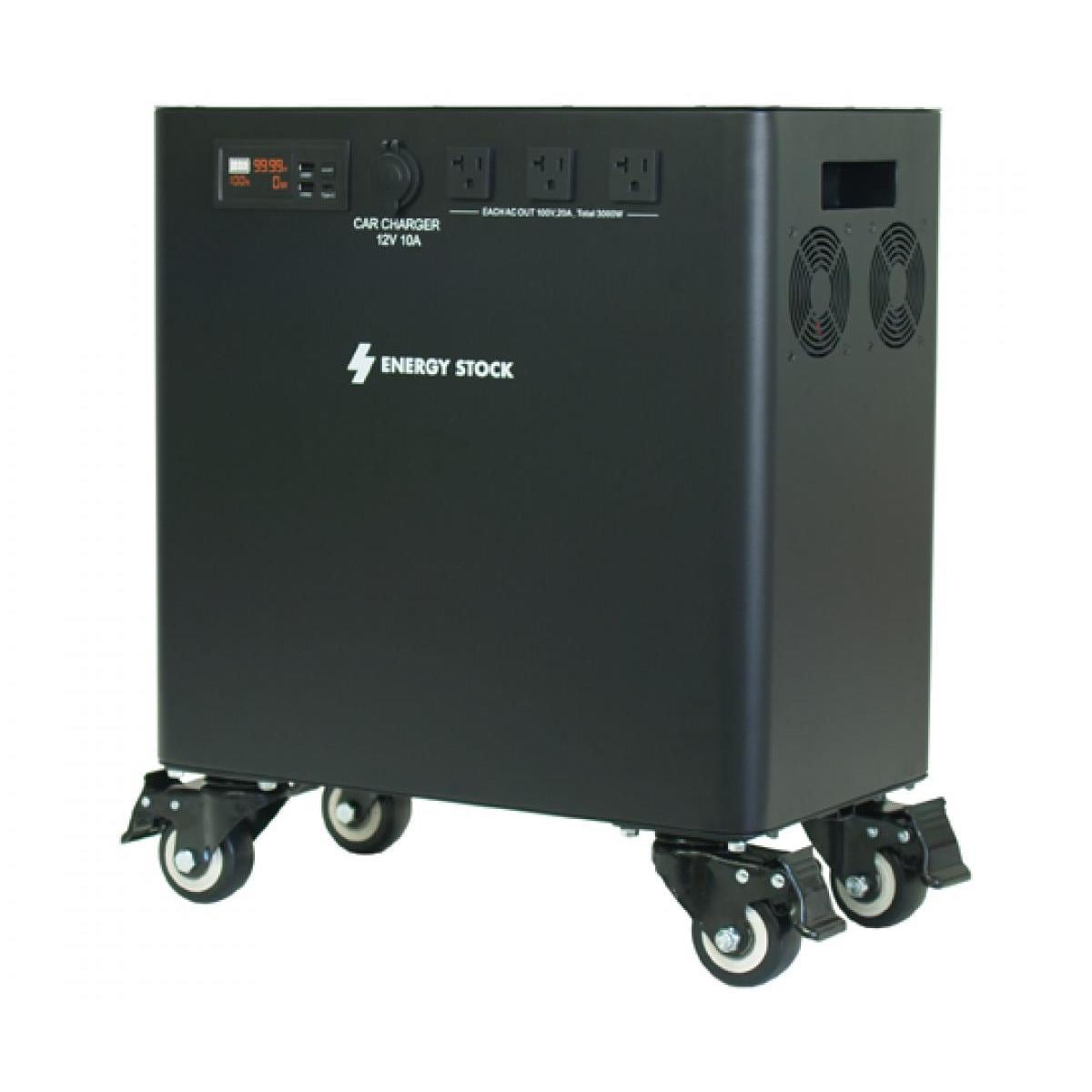 富士倉 大容量ポータブルバッテリー パワーバッテリー 定格出力3000W ES-3000PB 業務用 蓄電池 避難 非常時 防災 対策