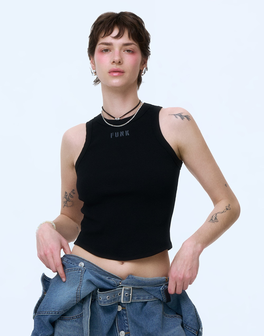 BASIC SLEEVELESS - BLACK 6,556円