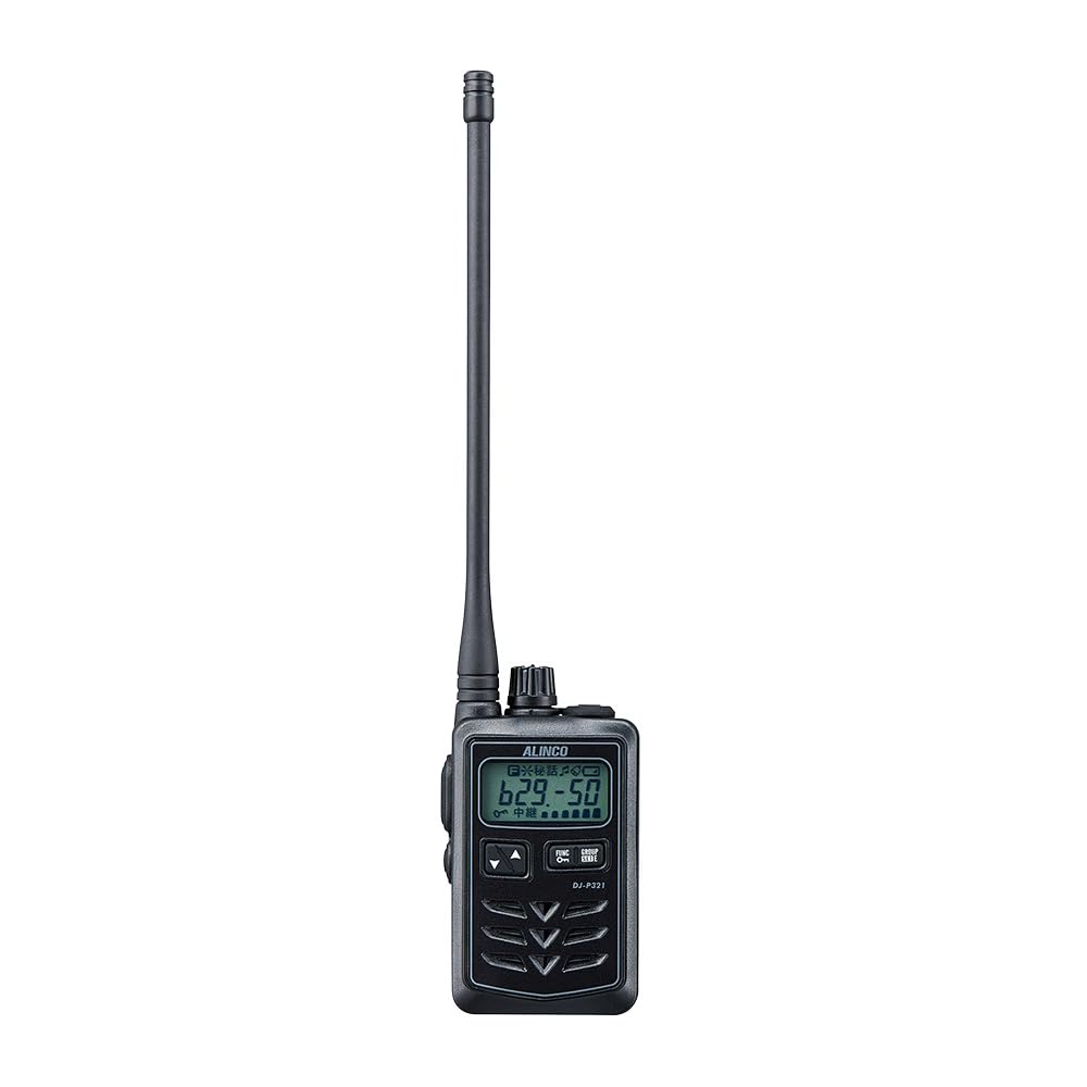 ALINCO アルインコ 47ch 中継対応 防浸 小型特定小電力トランシーバー DJ-P321BL ロングアンテナタイプ ブラック
