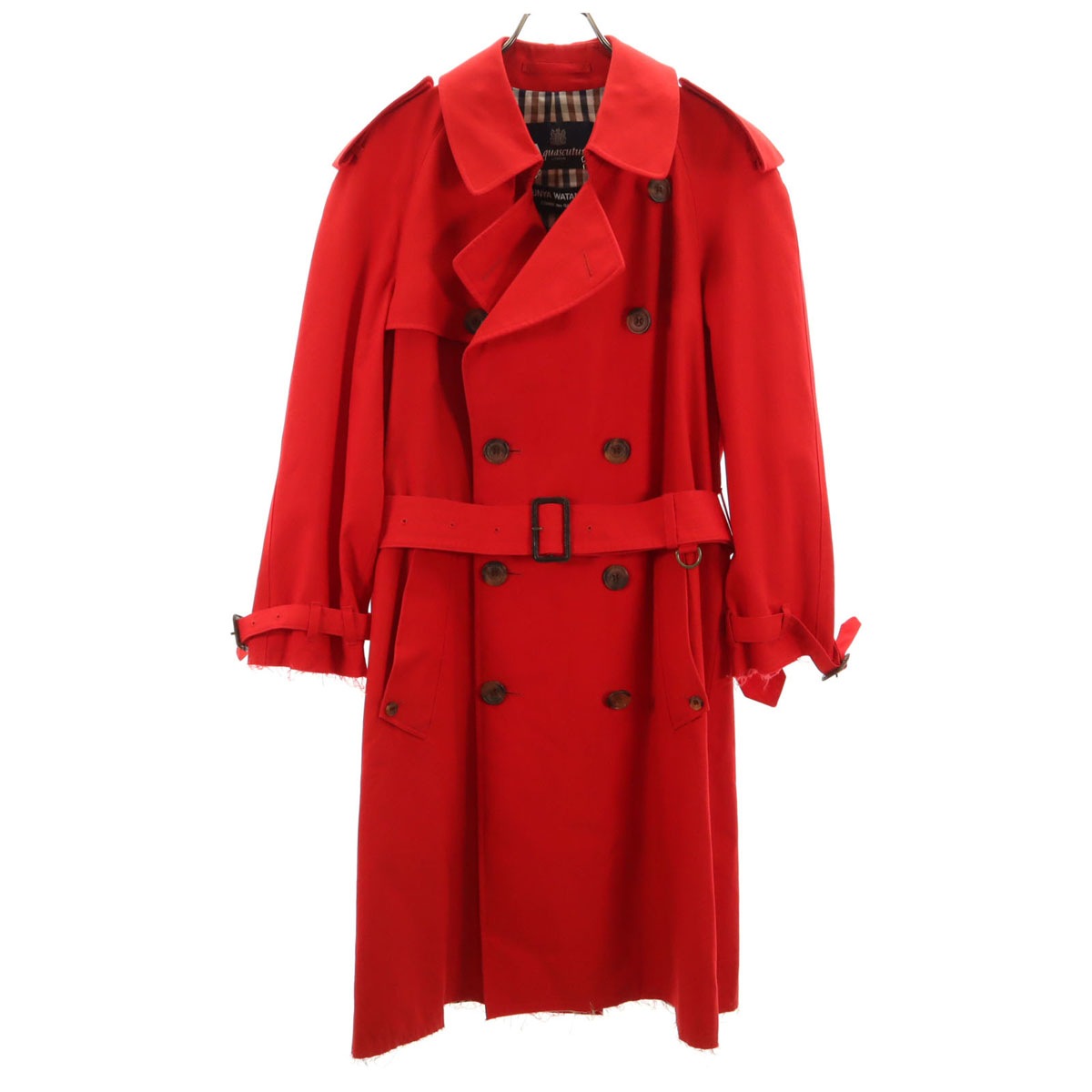 JUNYA WATANABE COMME des GARCONS ジュンヤワタナベコムデギャルソン 2004年 Aquascutum コラボ イギリス製 トレンチコート レディース