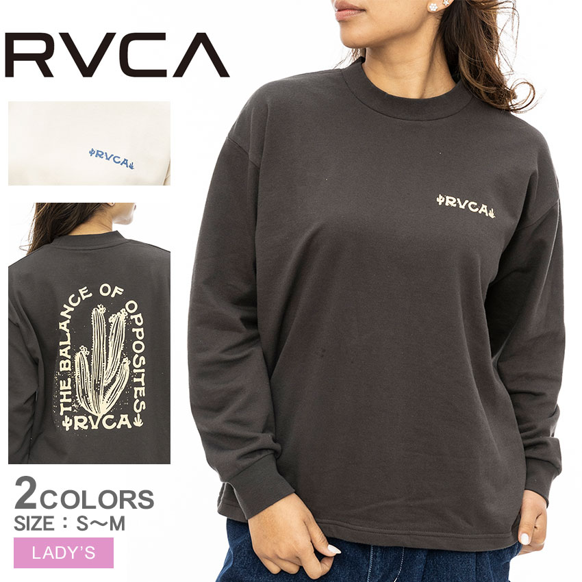 BALANCE CACTUS LS BE044053 レディース 長袖Tシャツ オーバーサイズ ゆったり カジュアル ストリート プリント グラフィック ワンポイント 軽量 ドライ 快適