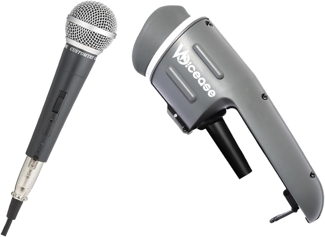【ダイナミックマイク付】Voicease ヴォイシーズ 片手で持てる防音室 カラオケ 防音 マイク ボイトレ 通話 配信 家 グッズ マスク 自宅