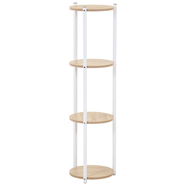 不二貿易 63774 ディスプレイスタンド4段 WH メーカー直送