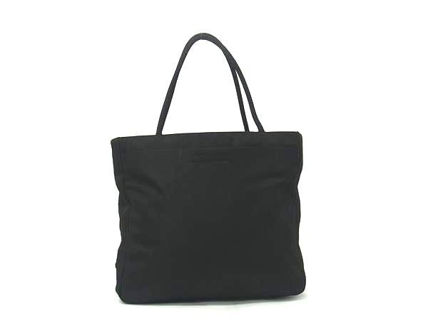 美品 PRADA プラダ ハンドバッグ テスート - ブラック ナイロン レディース 三角ロゴプレート トライアングルロゴ【本物保証】