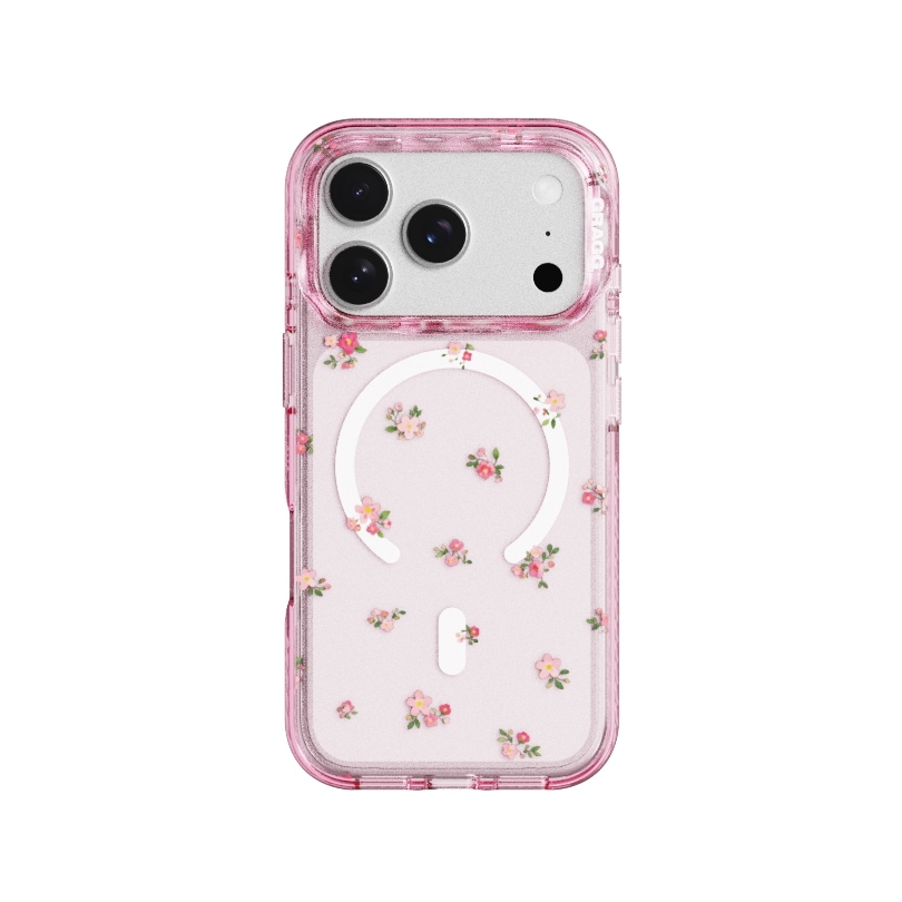 【GRAGG】 MAGSAFE LAYERS FRAME CASE CLEAR PINK - SOFT BLOOM 正規品
