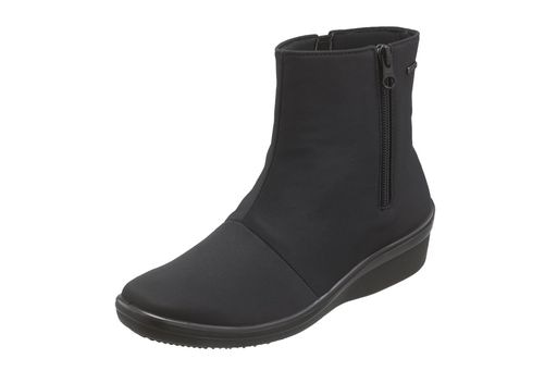 4811 レインステップ 生活防水シューズ ブーツ レディース 3E ファスナー 25.0CM ブラック 5,751円