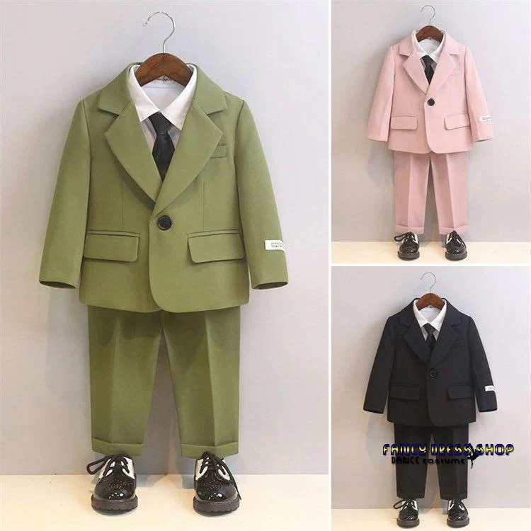 ラケット陸上格闘技ダンスシャツ 【制服標準装備】子供服 キッズ 小学生 蝶ネクタイ フォーマルスーツ 春 ジャケット ズボン 長袖 ピンク 冬 男の子 子ども パンツ 秋 ブレザー 卒業式 グ