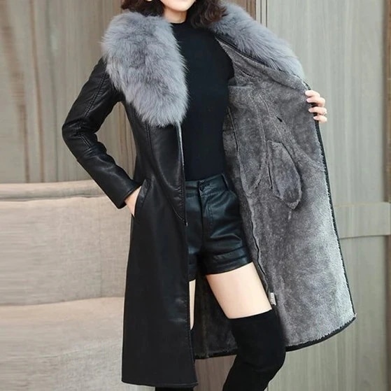 厚手 アウター コート レディース レザーコート PUコート ロングコート ボアコート きれ
