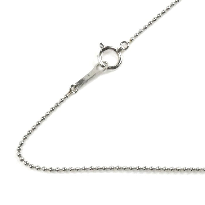 Pt850プラチナ ネックレス ボール 3.3g 40cm レディース 中古