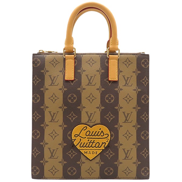 ルイヴィトン LOUIS VUITTON 2WAYバッグ サックプラ メッセンジャー モノグラムストライプ モノグラムストライプ ゴールド金具 NIGO LVスクエアード ハンドバッグ ショルダーバッ